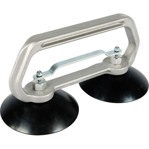 Appareils &agrave; ventouses - Ventouse double industrielle, 75 lb Capacit&eacute;, 5", Barre &agrave; tirer, 10" Longueur de la manche Pronet Distribution