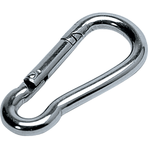 Zinc Plated Snap Hook, 200 lbs. (0.1 tons) Working Load Limit, 1/8" Size, 1/4" Eye Pronet Distribution