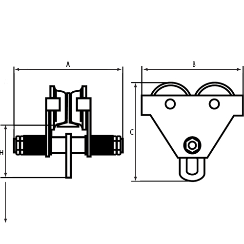 Chariots ajustables, 1000 lb (0,5 tonne) Pronet Distribution