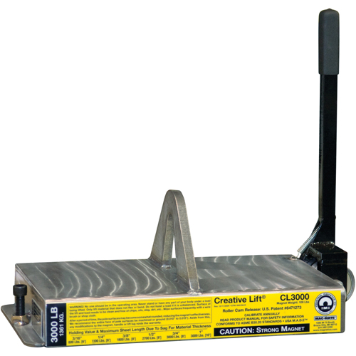 Aimants Creative Lift, Capacit&eacute; de retenue 3000 lb (1,5 tonne), 19-1/4" lo x 10-1/2" la x 7" h Pronet Distribution