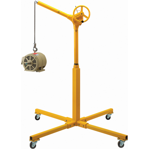 Hauts crochets &eacute;l&eacute;vateurs industriels avec base mobile, Capacit&eacute; 500 lb (0,25 tonne) Pronet Distribution