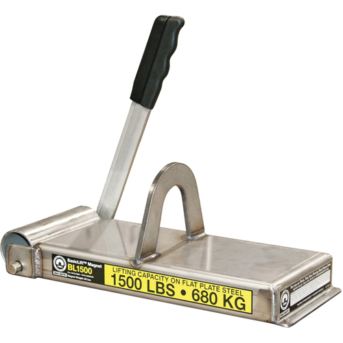 &eacute;lectro-aimants de levage de base, Capacit&eacute; de retenue 1500 lb (0,75 tonne), 14-1/2" lo x 5-5/8" la x 5-1/2" h Pronet Distribution
