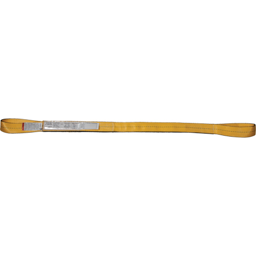 Nylon Slings, Double Ply, Double Eye, Type 3, 4" W x 3' L, 11000 lbs. Vertical Load Limit Pronet Distribution