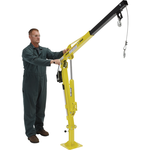 Grue &agrave; fl&egrave;che pour camion actionn&eacute;e par treuil, Capacit&eacute; de 500 lb (0,25 tonne), Limite de 102' Pronet Distribution