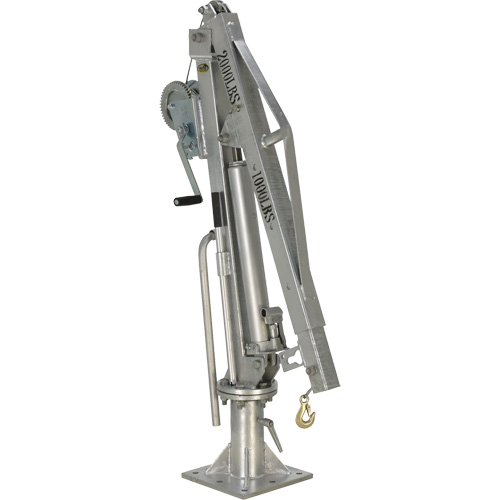 Winch Operated Truck Jib Crane, 1000 lbs. (0.5 tons) Capacity, 97" Max. Clearance Pronet Distribution