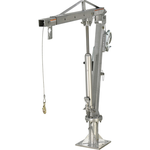 Winch Operated Truck Jib Crane, 1000 lbs. (0.5 tons) Capacity, 97" Max. Clearance Pronet Distribution