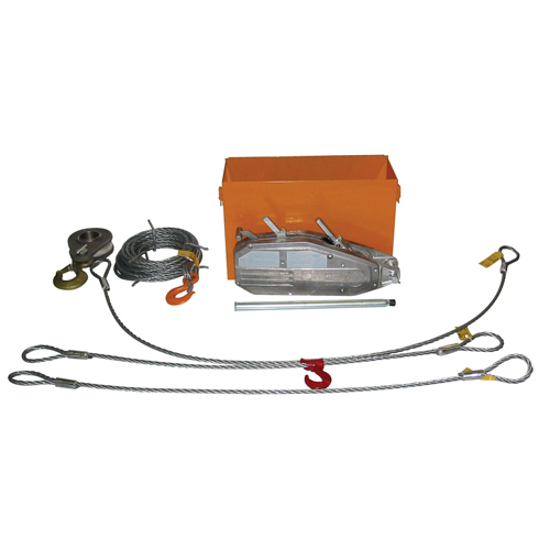 Palan &agrave; c&acirc;ble d'acier Tirfor TU32 en ensemble de r&eacute;cup&eacute;ration, Diam&egrave;tre du fil 5/8", Capacit&eacute; 8000  lb (4 tonnes) Pronet Distribution