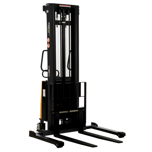 Fork Lift Stacker, Electric Operated, 2000 lbs. Capacity, 137" Max Lift Pronet Distribution