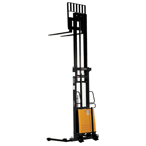 Fork Lift Stacker, Electric Operated, 2000 lbs. Capacity, 137" Max Lift Pronet Distribution
