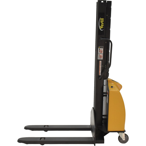 Gerbeur motoris&eacute; avec m&acirc;t &eacute;troit, Fonctionnement &eacute;lectrique, Capacit&eacute; 1000 lb, Lev&eacute;e max 63" Pronet Distribution
