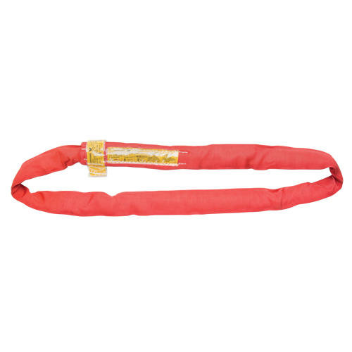 Polyester Round Sling, Red, 3" W x 10' L, 14000 lbs. Vertical Load Pronet Distribution