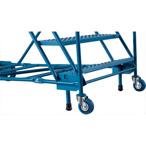 CSA-Certified Rolling Step Ladder with Locking Step, 16 Steps, 30" Step Width, 144" Platform Height, Steel Pronet Distribution