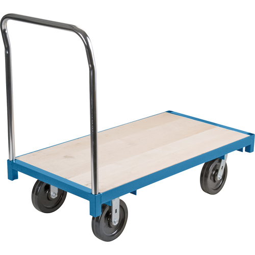 Chariot &agrave; plateforme robuste, 48" lo x 30" la, Capacit&eacute; de 2500 lb, Roues en Nylon Pronet Distribution