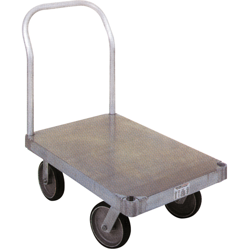 Diable en aluminium, 24" la x 48" lo, 2000 lb cap, Roues Caoutchouc Pronet Distribution