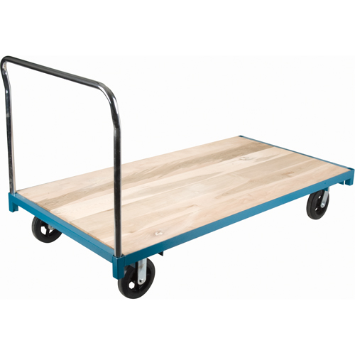 Chariot &agrave; plateforme robuste, 96" lo x 48" la, Capacit&eacute; de 2000 lb, Roues en Caoutchouc Pronet Distribution