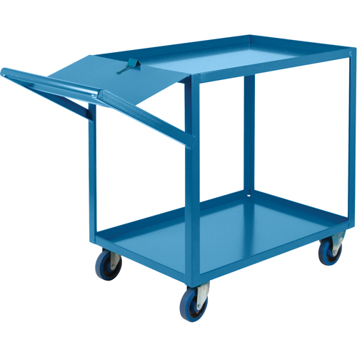 Order Picking Carts, 36" H x 24" W x 64" D, 2 Shelves, 1200 lbs. Capacity Pronet Distribution