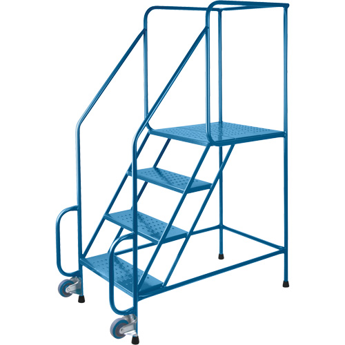 &eacute;chelles Tilt-N-Roll, Acier, 4 marches, Largeur 22", 24" p x 38" h marche pali&egrave;re Pronet Distribution
