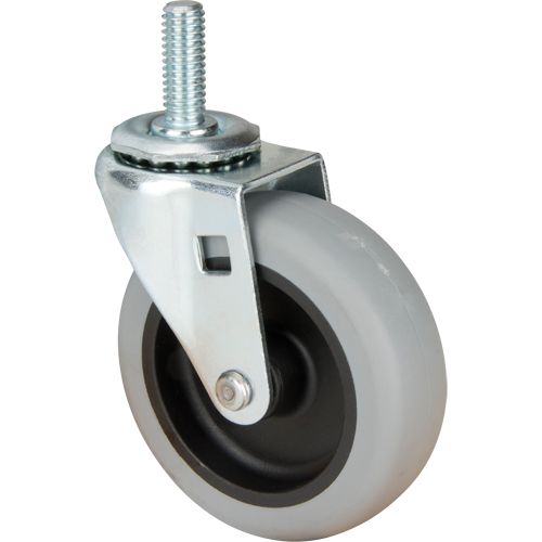 Stem Caster, Swivel, 3" (76 mm) Dia., 80 lbs. (36 kg.) Capacity Pronet Distribution