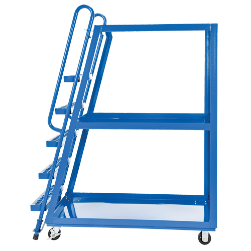 Chariot &agrave; cueillette, Acier, 27-7/8" la x 56-1/8" p, 3 tablettes, Capacit&eacute; 1000 lb Pronet Distribution