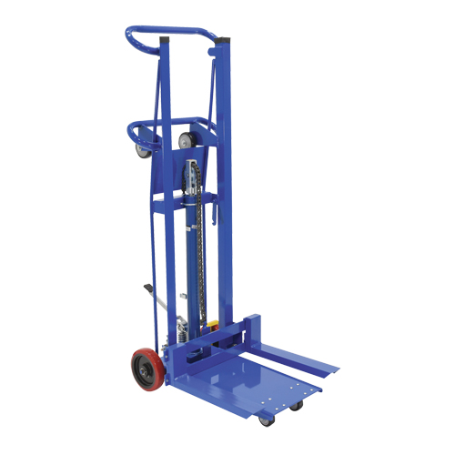 Empileur &agrave; plateforme, M&eacute;canisme Pompe au pied, Capacit&eacute; de 750 lb, Levage max de 52" Pronet Distribution