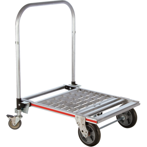 Chariot &agrave; plateforme repliable &agrave; quatre roues, Aluminium, 750 lb, 31" lo x 23-1/4" la, Hauteur 39" Pronet Distribution