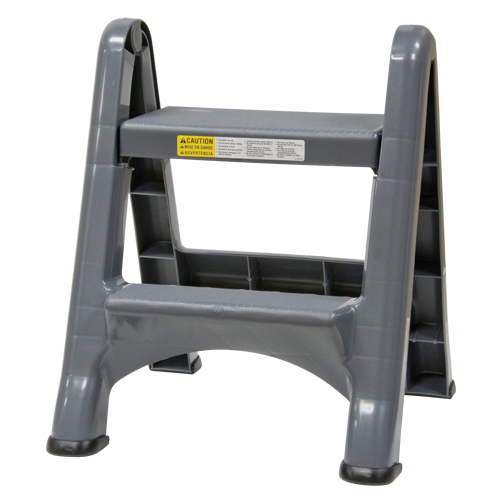 Folding Step Stool, 2 Steps, 19-1/2" x 20-1/2" x 22-3/4" High Pronet Distribution