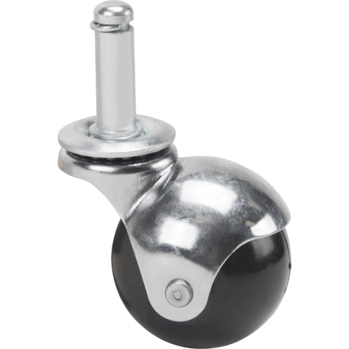 Zinc Plated Caster, Swivel with Brake, 2" (50.8mm) Dia., 200 lbs. (91 kg.) Capacity Pronet Distribution