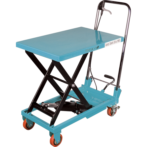 Heavy-Duty Hydraulic Scissor Lift Table, 27-1/2" L x 17-3/4" W, Steel, 330 lbs. Capacity Pronet Distribution