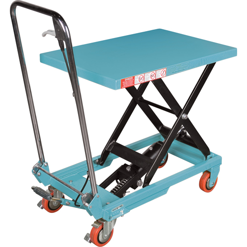 Heavy-Duty Hydraulic Scissor Lift Table, 27-1/2" L x 17-3/4" W, Steel, 330 lbs. Capacity Pronet Distribution