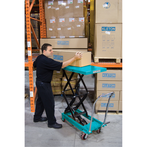 Heavy-Duty Hydraulic Scissor Lift Table, 27-1/2" L x 17-3/4" W, Steel, 330 lbs. Capacity Pronet Distribution