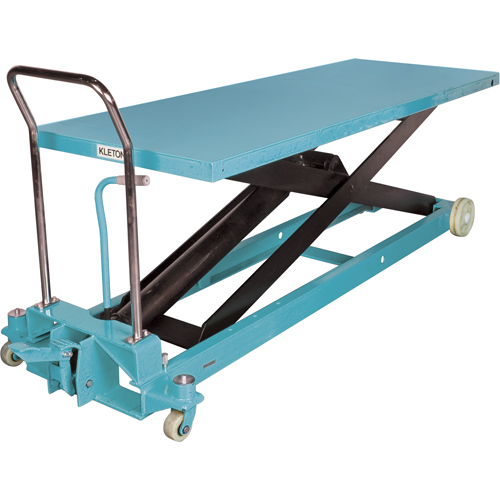 Heavy-Duty Hydraulic Scissor Lift Table, 80-1/8" L x 29-1/2" W, Steel, 2200 lbs. Capacity Pronet Distribution
