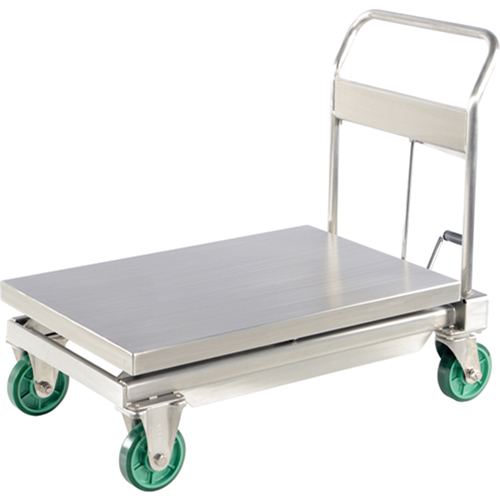 Hydraulic Scissor Lift Table, 35-1/2" L x 19-3/4" W, Stainless Steel, 1100 lbs. Capacity Pronet Distribution