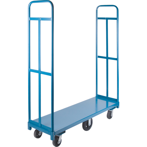 Chariot &agrave; plateforme U-Boat, 60" lo x 18" la x Capacit&eacute; 1500 lb, Roues en Caoutchouc Pronet Distribution