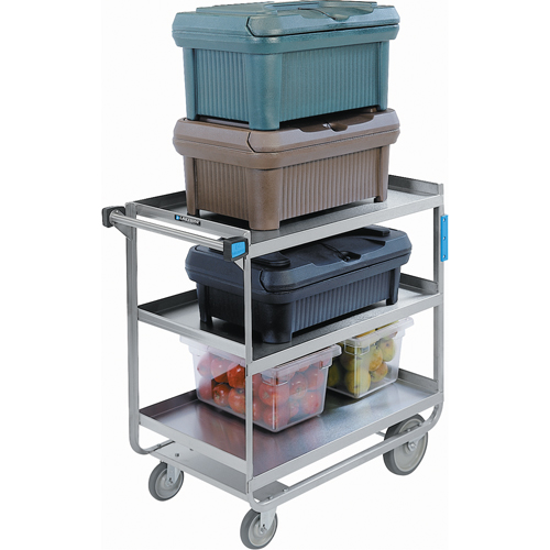 Heavy-Duty U Frame Carts, 3 Tiers, 19" W x 34-1/2" H x 33" D, 700 lbs. Capacity Pronet Distribution