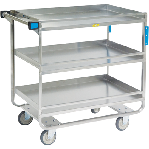 Chariots avec barres de retenue, 3 Tiers, 23" la x 37-1/4" h x 38-5/8" p, Capacit&eacute; 700 lb Pronet Distribution