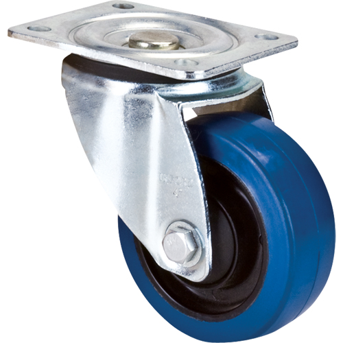 Blue Caster, Swivel, 4" (101.6 mm), Rubber, 350 lbs. (158.8 kg.) Pronet Distribution