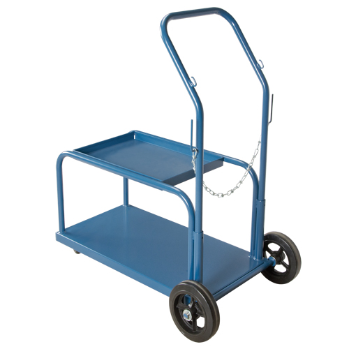 Mini-MIG Welding Cart, Rubber Wheels, 18" W x 36" L Base, 1000 lbs. Pronet Distribution