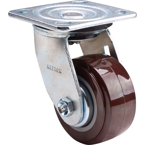 Roulette, Pivotant, 4" (101,6 mm), Polyur&eacute;thane,  Pronet Distribution