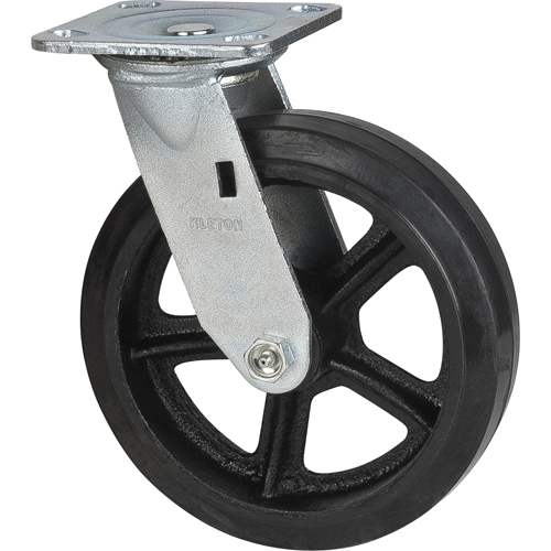 Mold-on Caster, Swivel, 8" (203.2 mm), Rubber, 660 lbs. (299 kg.) Pronet Distribution