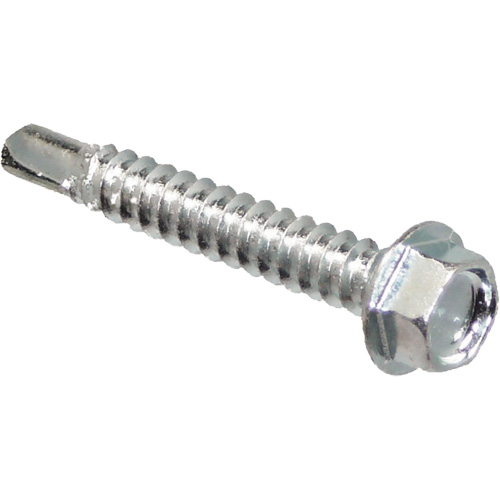 Self Drill Hex Washer, 1" x 10" L, Zinc Plated Pronet Distribution