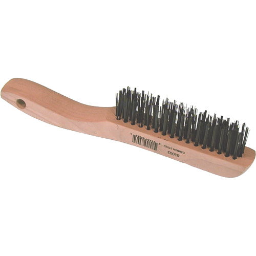 Short Wire Brush, Steel, 4 x 16 Wire Rows, 10" Long Pronet Distribution