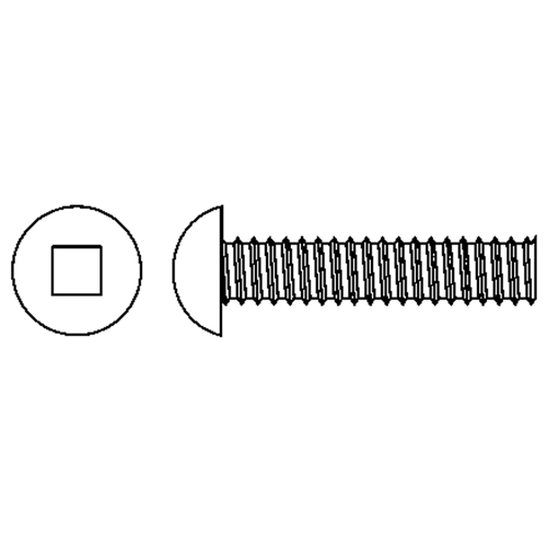 Vis m&eacute;caniques &agrave; t&ecirc;te ronde, #6-32 x 3" lo, Zingu&eacute; Pronet Distribution