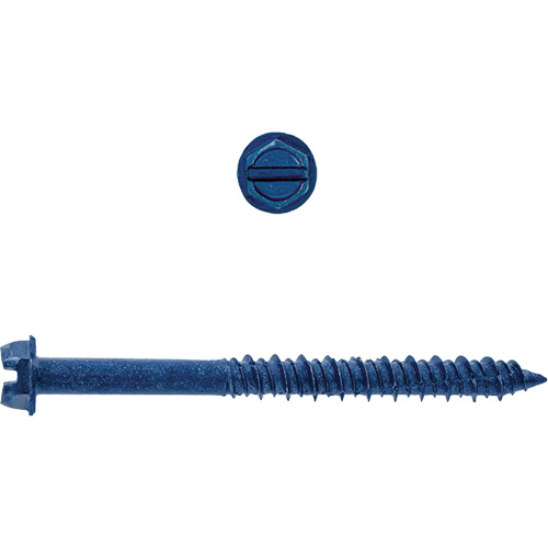 Vis &agrave; b&eacute;ton SD avec fente pour rondelle hex, 3/16" x 1-3/4" lo, Zingu&eacute; Pronet Distribution