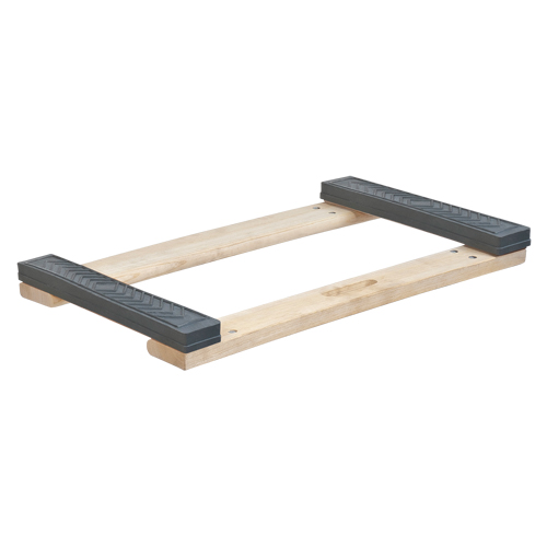 Cadre de socle roulant en bois dur &agrave; bouts avec caoutchouc, Cadre en Bois, 18" la x 24" p x 2,5" h, Capacit&eacute; de 900 lb Pronet Distribution