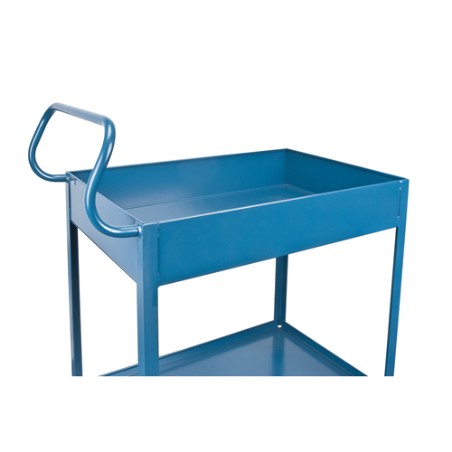 Chariots de service &agrave; bordure profonde, 2 Tiers, 24" la x 47" h x 36" p, Capacit&eacute; 1200 lb Pronet Distribution