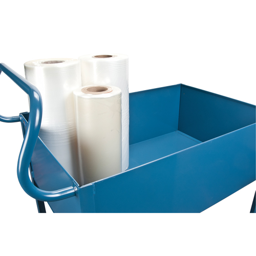 Deep Lipped Service Cart, 2 Tiers, 24" W x 47" H x 36" D, 1200 lbs. Capacity Pronet Distribution