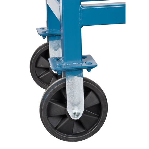 Elevated Platform Trucks, 48" L x 24" W, 1800 lbs. Capacity, Rubber Casters Pronet Distribution
