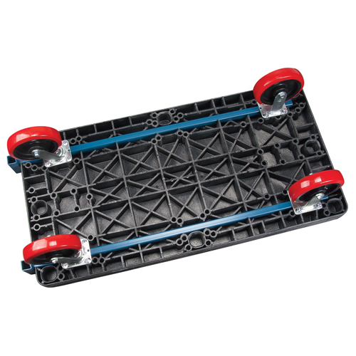 Plastic Platform Truck, 48" L x 24" W, 2500 lbs. Cap., Polyurethane Wheels Pronet Distribution