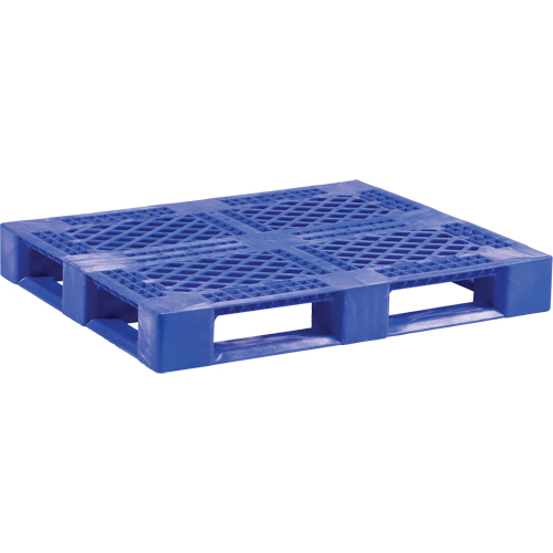 Palette en plastique pour usage moyen de qualit&eacute; alimentaire, 48" lo x 40" la x 6-1/10" h, Acc&egrave;s Quatre c&ocirc;t&eacute;s Pronet Distribution