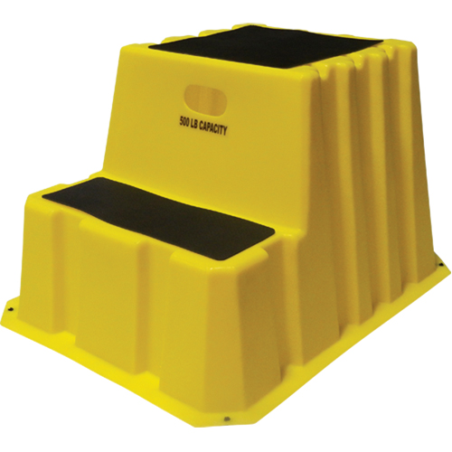 Escabeaux emboîtables industriels, 2 marches, 32-3/4" x 25-3/4" x Hauteur 20-1/2" Pronet Distribution